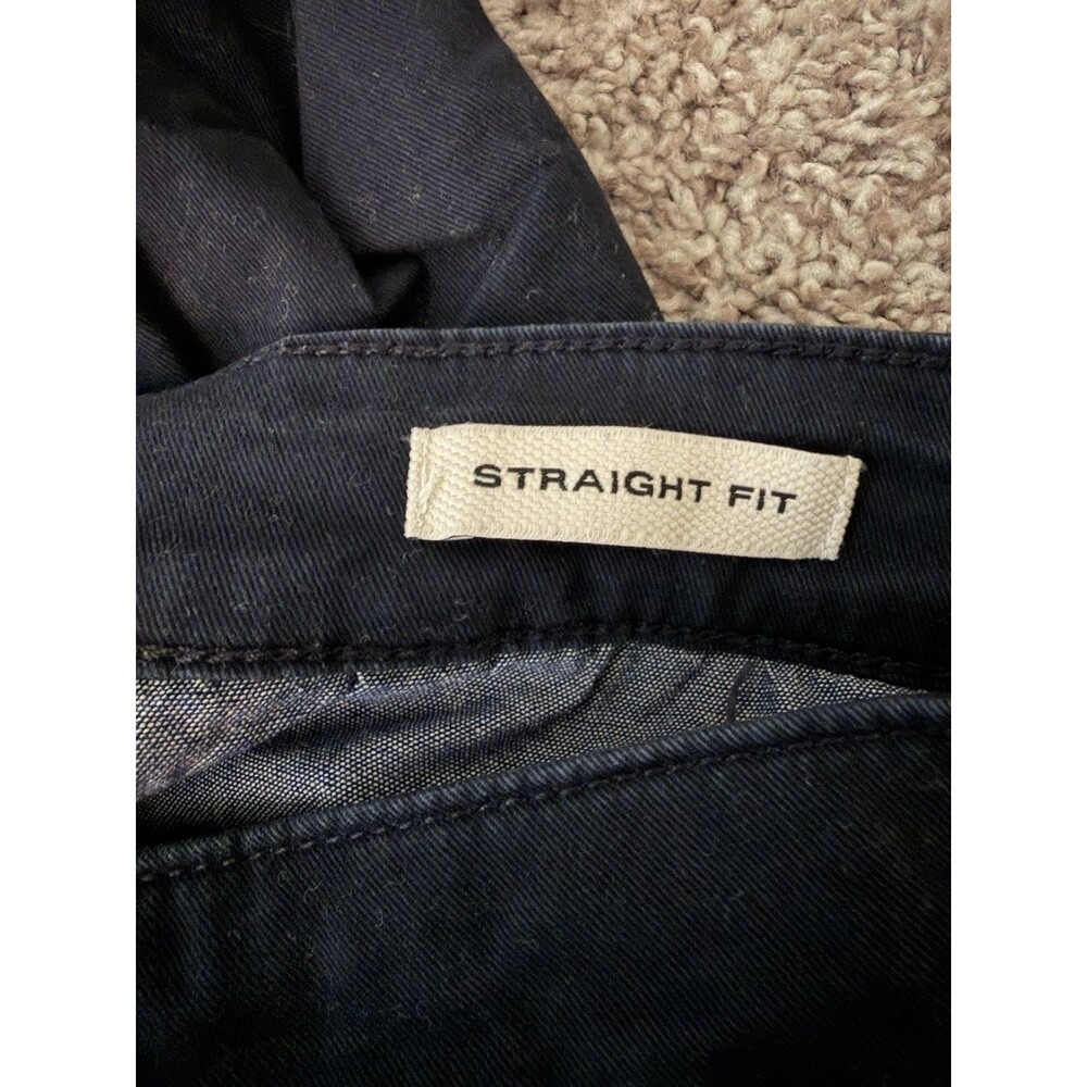 Flint & Tinder 365 Straight Fit Pants Men's 33x32 Navy Blue 5 Pocket Chino - Picture 6 of 7